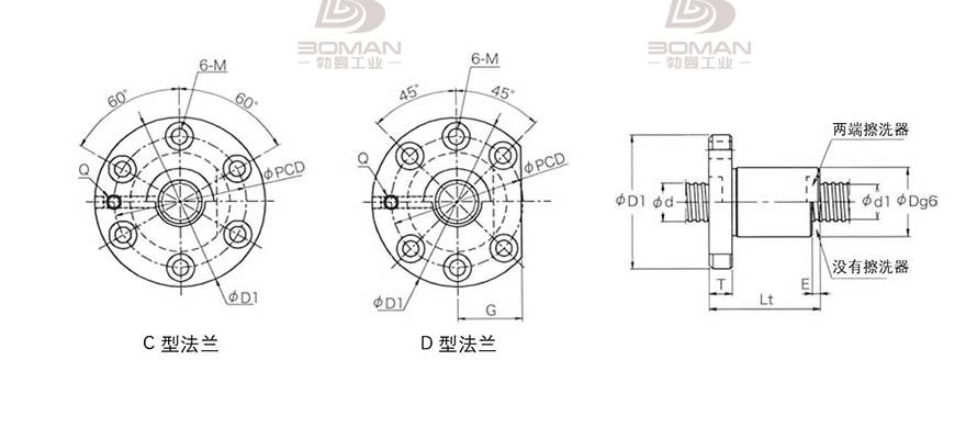 KURODA GD5010KT-CDPR 黑田精工丝杆规格说明