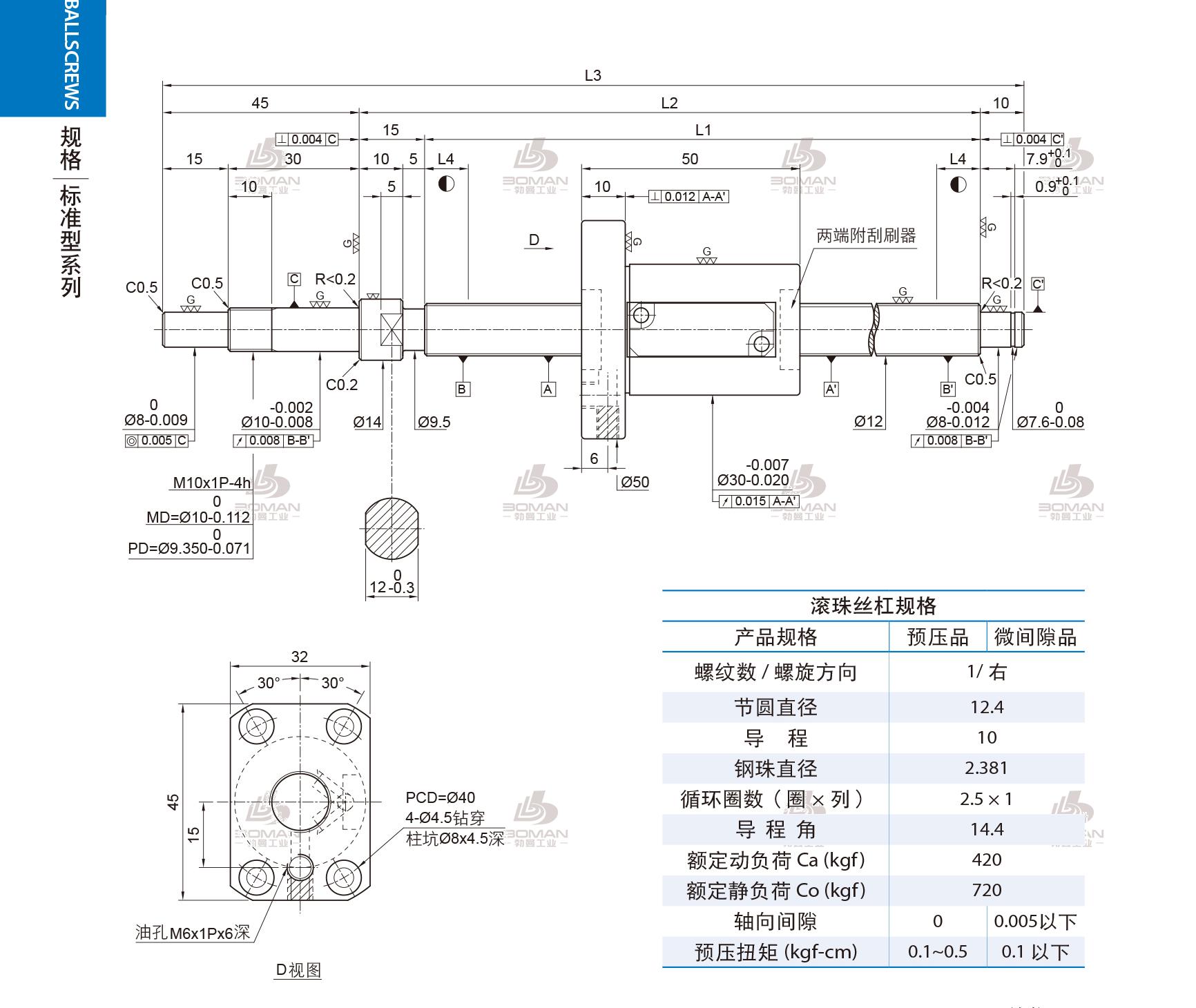 PMI 1R12-10B1-1FSWE-160-230-0.008 pmi丝杆拆装流程
